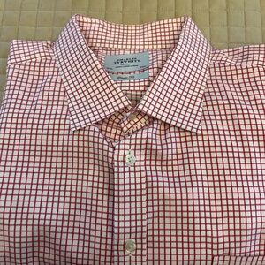 Charles Tyrwhitt Red Casual Button Down Shirt